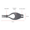Oninder - Anneau Vibrateur Réglable Rechargeable Pampa Avec Stimulateur De Clitoris 10 Vitesses - Application Gratuite